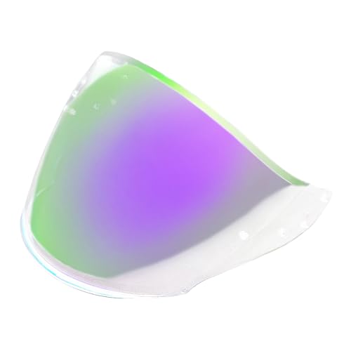 Motorcycle Helmet Visor for J-Cruise 1 J-Cruise 2 J-Force 4 CJ-2,Open Face Replacement Helmet Visor (Revo Clear Purple-day and night)