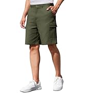 COOFANDY Mens Casual Cargo Shorts 9 Inch Hiking Shorts