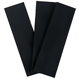 JCKHXG 3Pcs Black Headbands for Women Non Slip, Head Bands for Women's Hair. Soft Cotton Cloth Stretchy Thick Headbands for Running and Exercise
