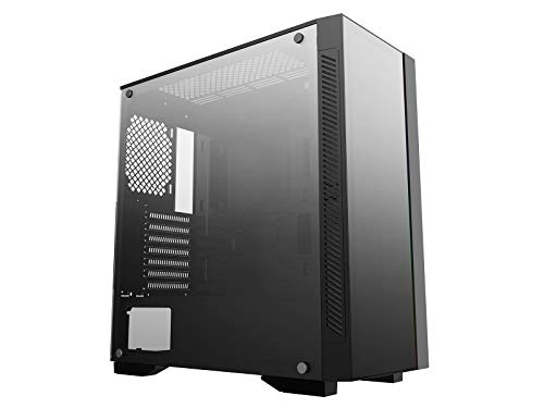 DeepCool Matrexx 55 V3 Black Case ATX USB 3.0 PC Gaming 0.6MM SPCC Front Tempered Glass 1*Strip RGB Rainbow Addressable Sync 5V ADD-RGB Pannello Laterale in Vetro Temperato (AxPxL 480x446x210 mm)
