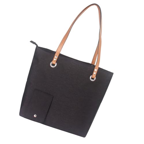 Sac isotherme noir en tissu Oxford à compartiment KICHOUSE pour déjeuner et vin