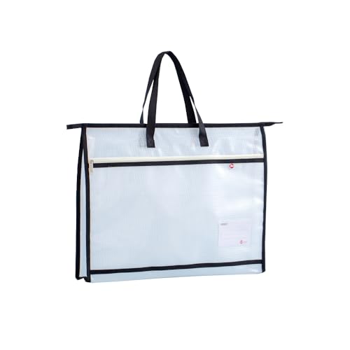 Image of Oaygat A3 Art Folder Carry Case Art Bag for Artist EVA Poster Carrying Storage Bag A3 Zipper Closure Carry Case with Handle Portable Organizer for Artworks Posters & Documents