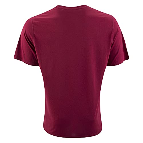 Nike Legend Mens Short Sleeve Poly Top (Large, Crimson)2