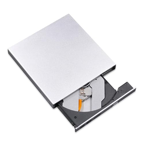 Lecteur DVD externe USB 2.0 et graveur CD compact blanc pour PC portable
