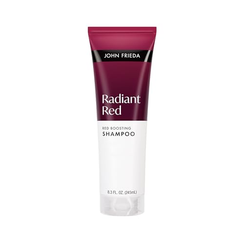 John Frieda Radiant Red Boosting Shampoo, Color Preserving Shampoo for Red Hair, 8.3 Fl Oz