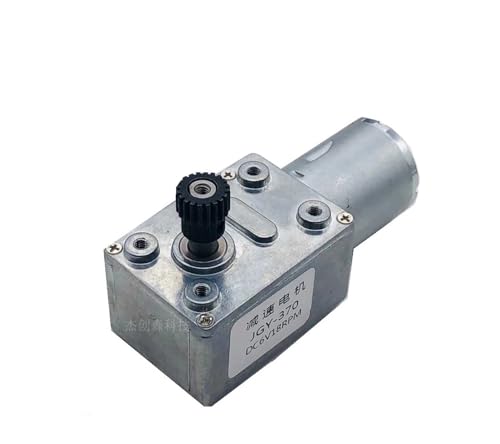 Moteur de réduction CC JGY370 6V à vis sans fin et engrenage métallique