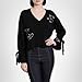 Cinq a Sept Emilee Cardigan, Black/Ivory, Small