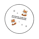 Fox & Friends Fuchs Tortenaufleger + 12 Muffinaufleger Set Tortenfoto Aufleger Foto Bild Spruch Leo & Lea rund *Neu*Ovp*