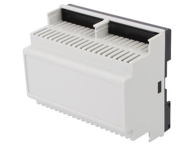 Boîtier pour rail DIN HAMMOND 1597DIN6GY boîtier gris robuste UL94V-0