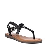 Suela antideslizante Refresh 79421, Sandalias Planas Mujer, Negro, 37 EU