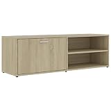 Color: Roble Sonoma; Material: Madera aglomerada; Dimensiones: 120 x 34 x 37 cm (largo x ancho x alto)