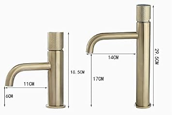 Rose Gold Basin Faucet Modern Bathroom Sink Mixer Tap Brass Wash Single Handle Hole Crane for