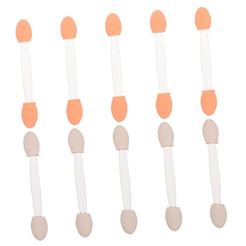Gogogmee 100pcs Double-ended Eye Shadow Brush Latex Sponge Applicator Set Makeup Tool for Travel Party Daily Use Includes Eyeliner Eyebrow Lash Festival Wedding Proms