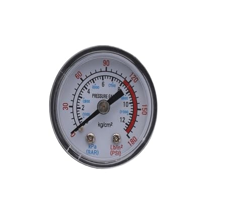 Manomètre pour compresseur d'air Y40 Y50 compteur de liquides d'eau 180PSI