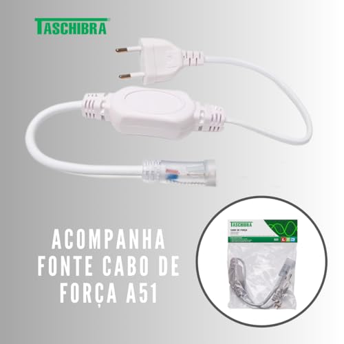 Taschibra, Fita de LED Neon 8W 120 LEDs Por Metro 127V 3000K Taschibra - 2 Metros