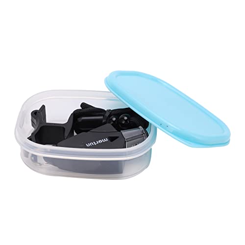 RiToEasysports Competition Whistle, Sports Whistle Referee with Lanyard and Storage Box for Training Referees and Kids (Black F)