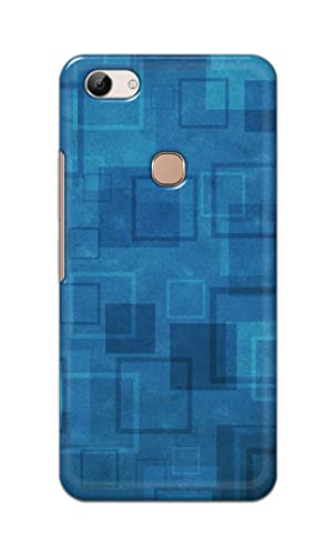Image of Printed Hard Back Cover Case for Vivo Y83 Back Cover (Plain Azure Blue) -1302