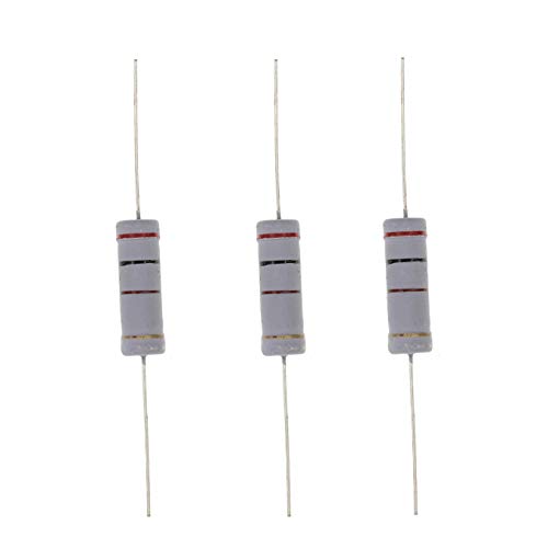 HUABAN 10 Piezas 5W 5 Watts 200R 200 Ohm 5% Resistencia de película de óxido metálico