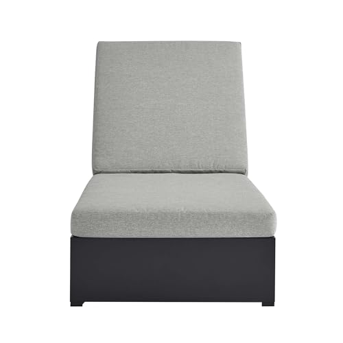 Modway Tahoe Aluminum Outdoor Chaise Lounge Gray with Weather-Resistant Cushions, Perfect Patio Sunbed or Recliner Chair for Pool Furniture by Modway - Used condition - Image 5