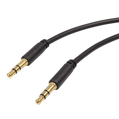 rocabo Cable de audio Mini FlexWire cable auxiliar, cable de audio estéreo, mini jack de 3,5 mm a mini macho, extra flexible, radios de coche, reproductores de MP3, receptor, ordenador portátil, 60 cm Cover