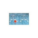 Sport-Thieme Wasserballtor Set Mini | Zerlegbar, mit Schaumstoff Schwimmern, für Tief u. Flachwasser | Inkl. Wasserball, Netz 2,3 mm quadratisch | Universal einsetzbar | Offizielles Maß