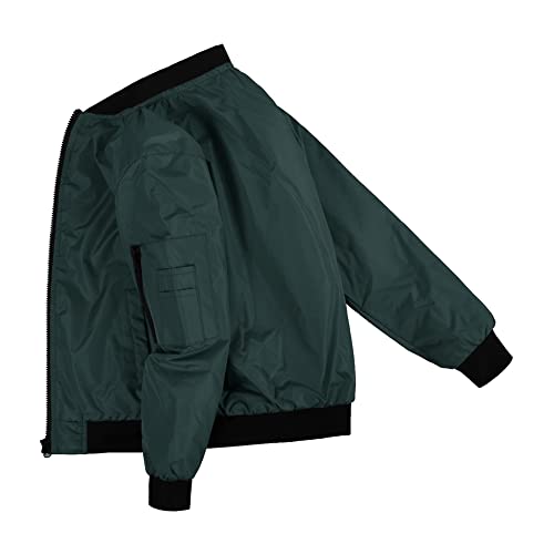 Image of SNOW DREAMS Boys Girls Bomber Jacket Flight Jackets Spring Varsity Jacket