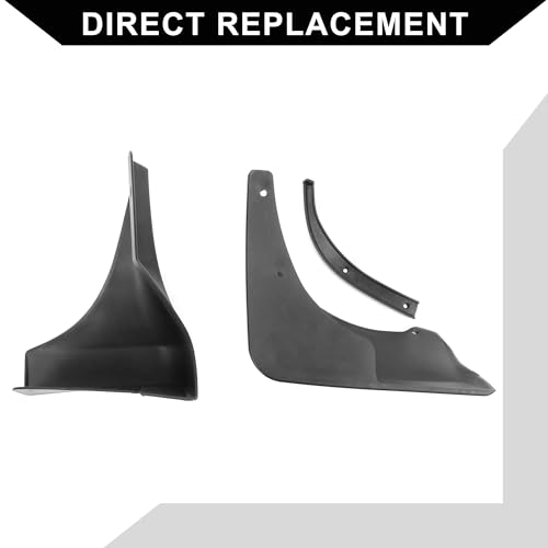 Image of Mud Flap Splash Guard with Mount Accessories for Nissan 350Z V6 3.5L Coupe 2003-2008 / Front & Rear Side Mud Guards /Durable / 1 Set