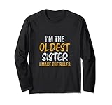 i'm the oldest sister i make the rules shirt graphic novità maglia a manica