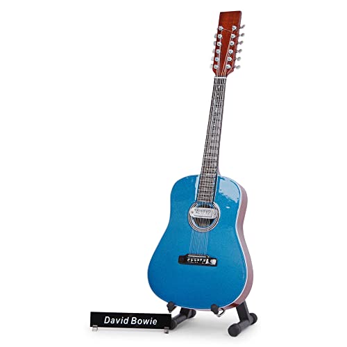 AXMAN David Bowie Miniature Guitar Replica – Cadeaux de Musique – Artisanal Ornemental Échelle 1/4 – Boîte d’Affichage - Les Beatles, Paul McCartney, John Lennon, RIngo Starr, George Harrison AXMAN David Bowie Miniature Guitar Replica - Cadeaux de Musique - Artisanal Ornemental Échelle 1/4 - Boîte d’Affichage