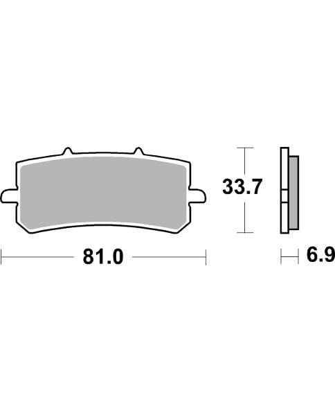 Pastiglie freni SBS Sinter P962 RST per Promo3, Premoto5, Moto4, Moto5