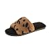 Damenschuhe Leopardenmuster Hausschuhe Indoor Freizeit und warme Hausschuhe, Home Plüsch Rutschfeste Drinnen und Draußen Slipper Gummisohle im Innen Hausschuhe Winter Wärme weich und bequem Eaylis