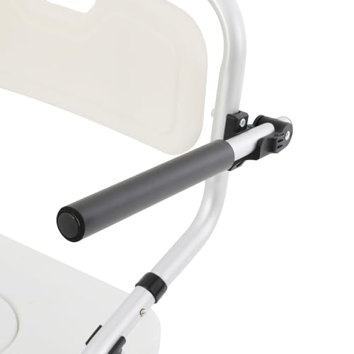 Chaise commode aluminium résistant à l'eau pour sécuriser la douche et les WC - 4