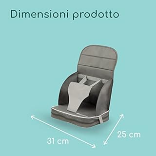Bebeconfort Travel Booster Rialzo Sedia Per Bambini, Seggiolone Da Viaggio Portatile E Pieghevole, Imbottitura Extra, Per Bambini Dai 6 Mesi Ai 3 anni (15 kg), colore Grey Mist