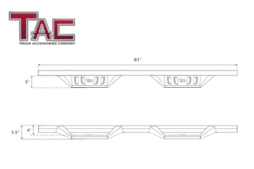Estribos Running Boards TAC para Silverado/Sierra miniatura 4