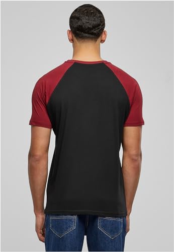 URBAN CLASSICS Camiseta Básica Hombre de Manga a Corta, Cuello Redondo, Algodón, Largo Normal, Estilo Moderno, Disponible en distintos colores, Tallas XS - 5XL