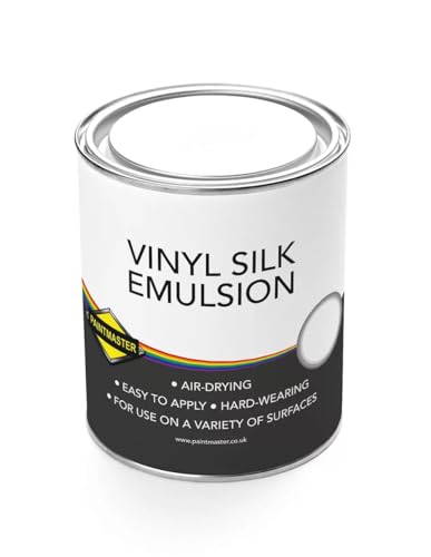 Silk Emulsion Paint - Water-Based for Interior Walls with Reflective Finish | Easy Application for Medium to High Shine (Vinyl Silk Emulsion - Light Grey, 1L)