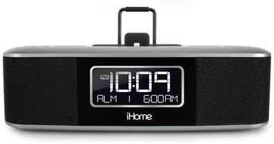iHome iDL100 Lightning Dock Triple Charging FM Clock Radio with USB Charge/Play