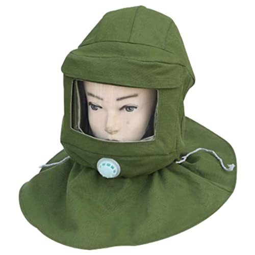 Masque sablage industriel vert de 22 cm contre les éclats de meulage - 3
