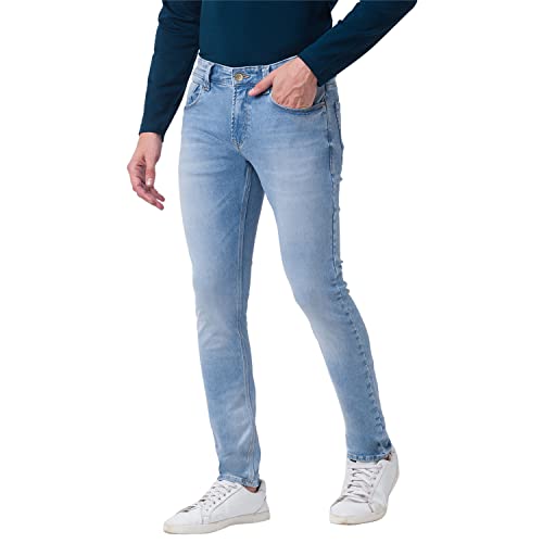 Image of Spykar Lt.Men's Mid Rise Slim Fit Jeans
