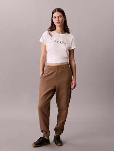Calvin Klein Women's Performance Cotton Modal Logo Tee Classic White - image 4