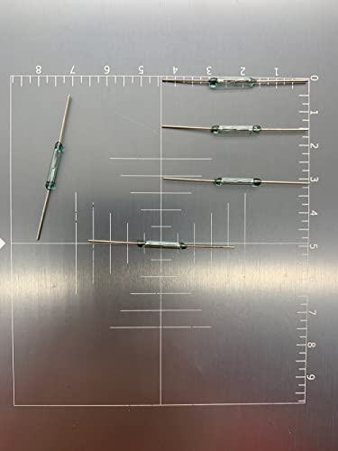 10 interruptores de palheta MKA-14103 tom dourado N/O SPST 10-15AT 2 x 14 mm