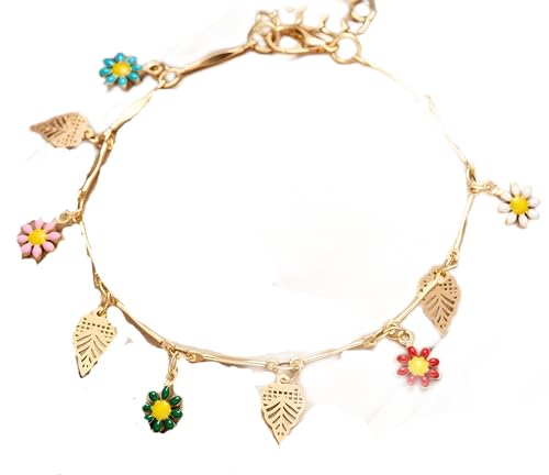 Daisy Bracelet Sweet Daisy Flower Bracelets For Women Sunflower Aesthetic Bracelet Wedding Party Jewelry-A044