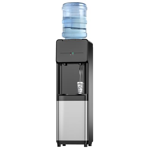 Comparison: Best Water Dispenser For Office 10 Euhomy Hot & Cold Water Dispenser, Top Loading Water Dispenser for 3 or 5 Gallon Bottles, Top Loading Hot & Cold Water Dispensor with Child Safety Lock, for Office, Home