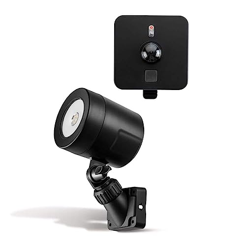 NOVOLINK Wirelessly Connected Black LED Spotlight with Outdoor Motion Sensor