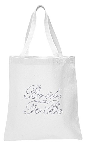 White Bride To Be Crystal Open Toe Spa Slippers and Tote bags wedding bride gift hen party2