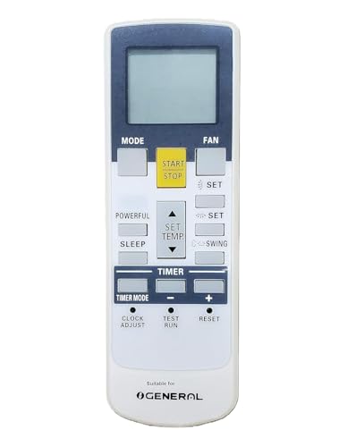 Image of Compatible with O General Split AC Remote AR-RAJ1E, 5 Years Warranty