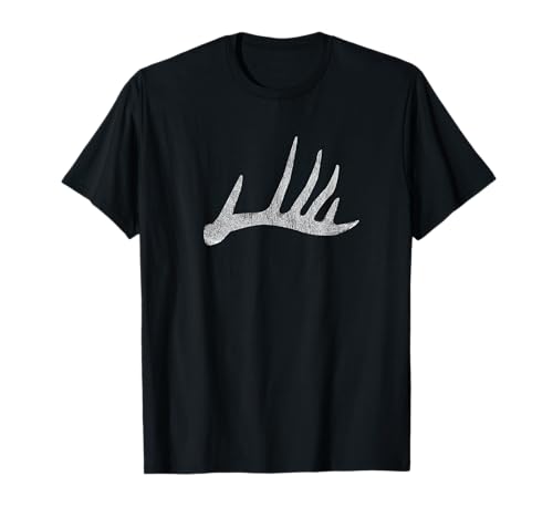 Whitetail Deer Antler Shed Rack Hunting Design T-Shirt