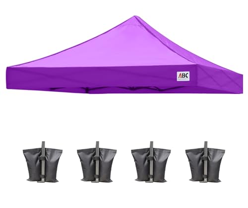 Image of ABCCANOPY Replacement Canopy Top for Pop Up Canopy Tent 10x10 Purple