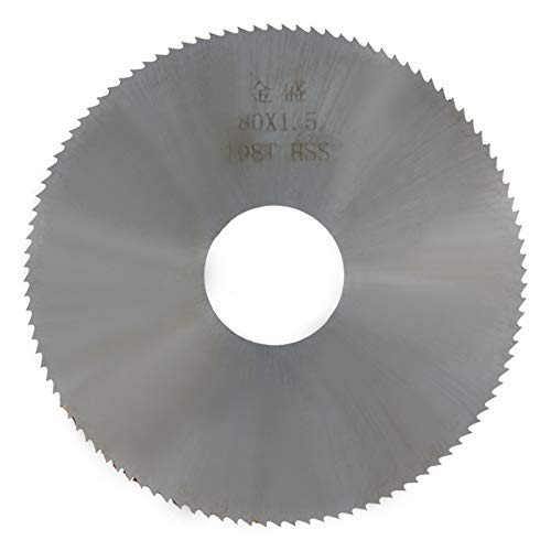 Image of Utoolmart 80mm x 22mm x 1.5mm 108T HSS Steel Round Slitting Saw Cutter