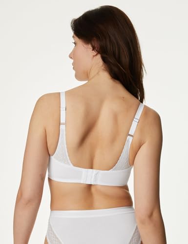 Image of Marks & Spencer Women Cotton Blend Wired & Non Padded Minimiser Bra